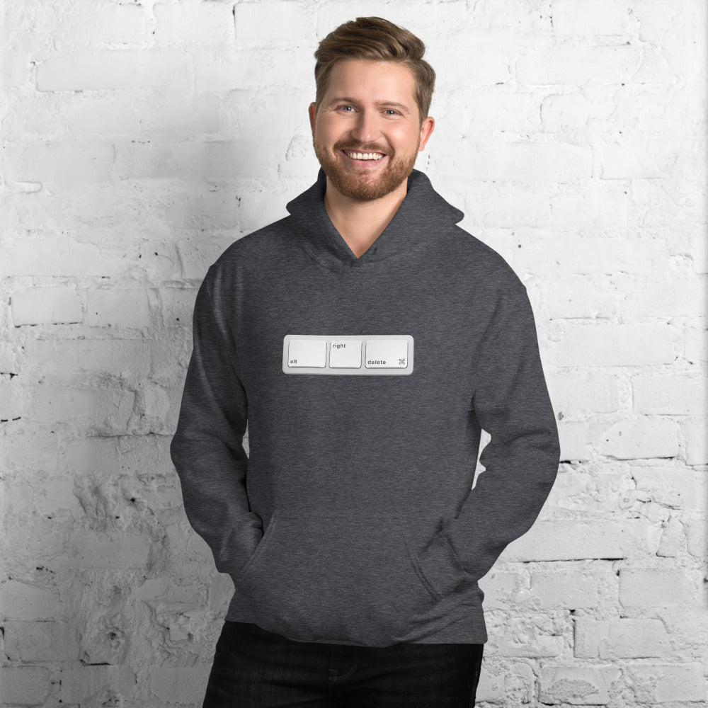 Alt Right Delete - Hoodie - Unminced Words