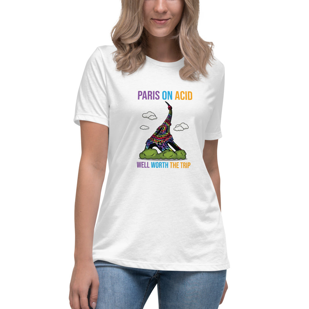 Paris On Acid - Women's Relaxed T-Shirt - Unminced Words