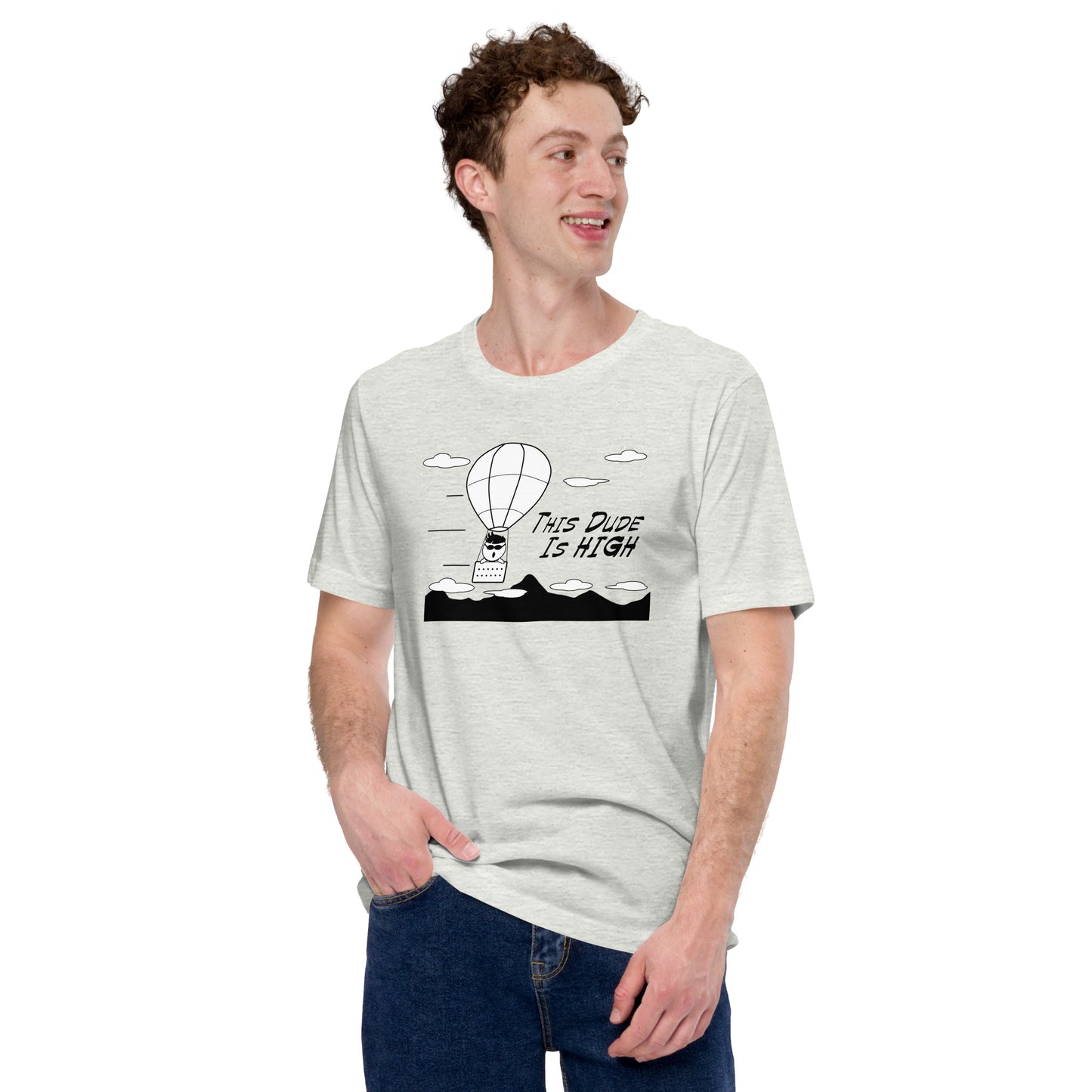 This Dude is High - Short-Sleeve Men's T-Shirt - Unminced Words
