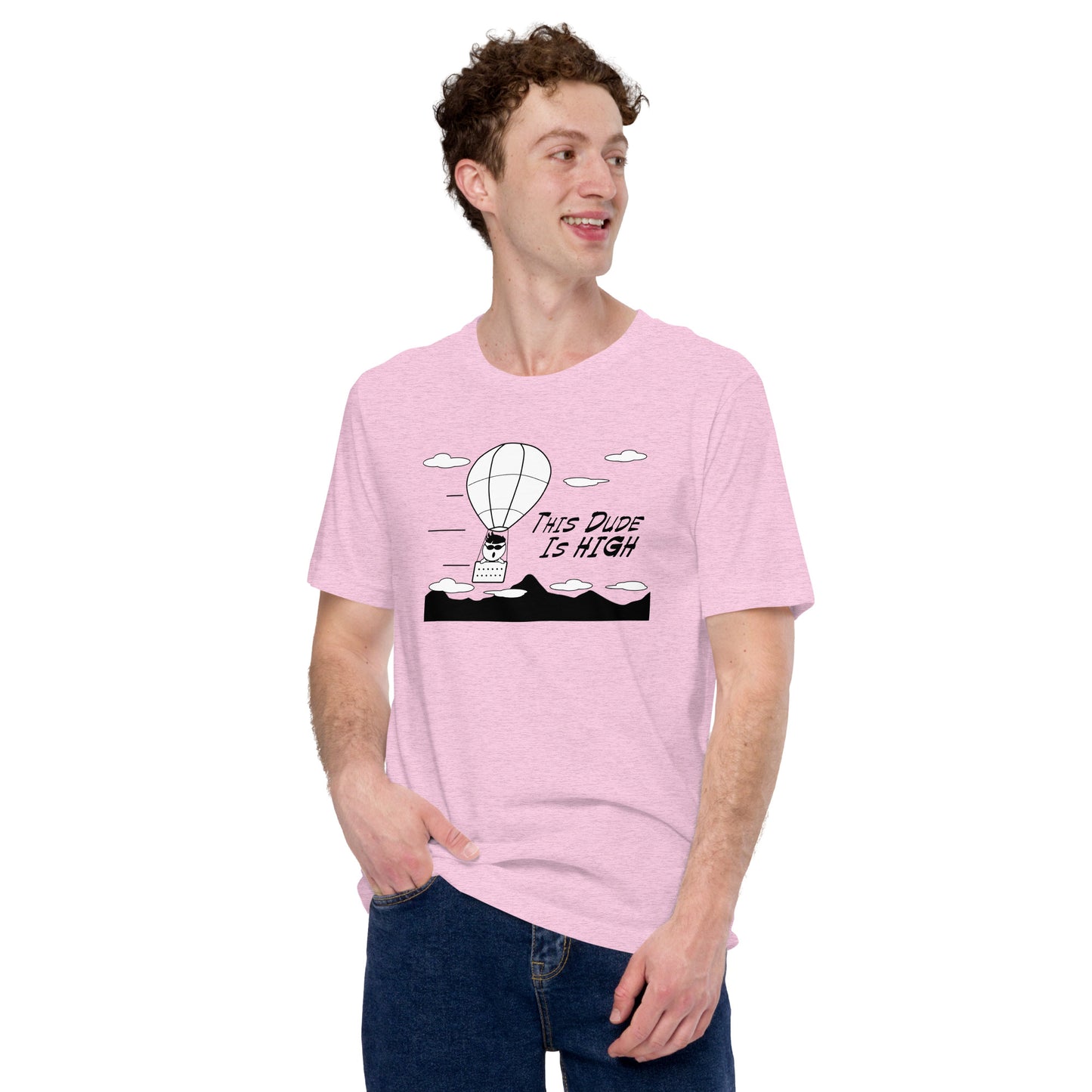 This Dude is High - Short-Sleeve Men's T-Shirt - Unminced Words