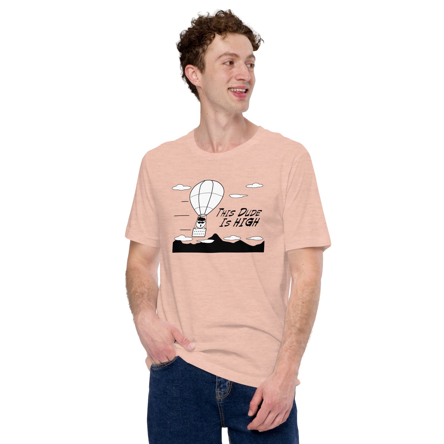 This Dude is High - Short-Sleeve Men's T-Shirt - Unminced Words