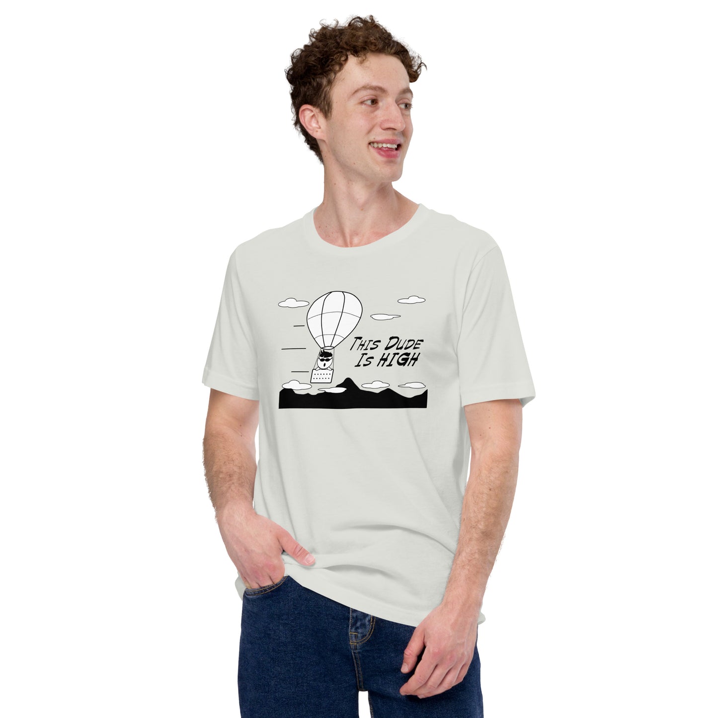 This Dude is High - Short-Sleeve Men's T-Shirt - Unminced Words