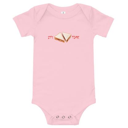 Peanut Butter & Jelly Time - Baby short sleeve one piece - Unminced Words