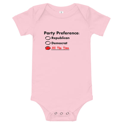 Party Preference - Onesie - Unminced Words