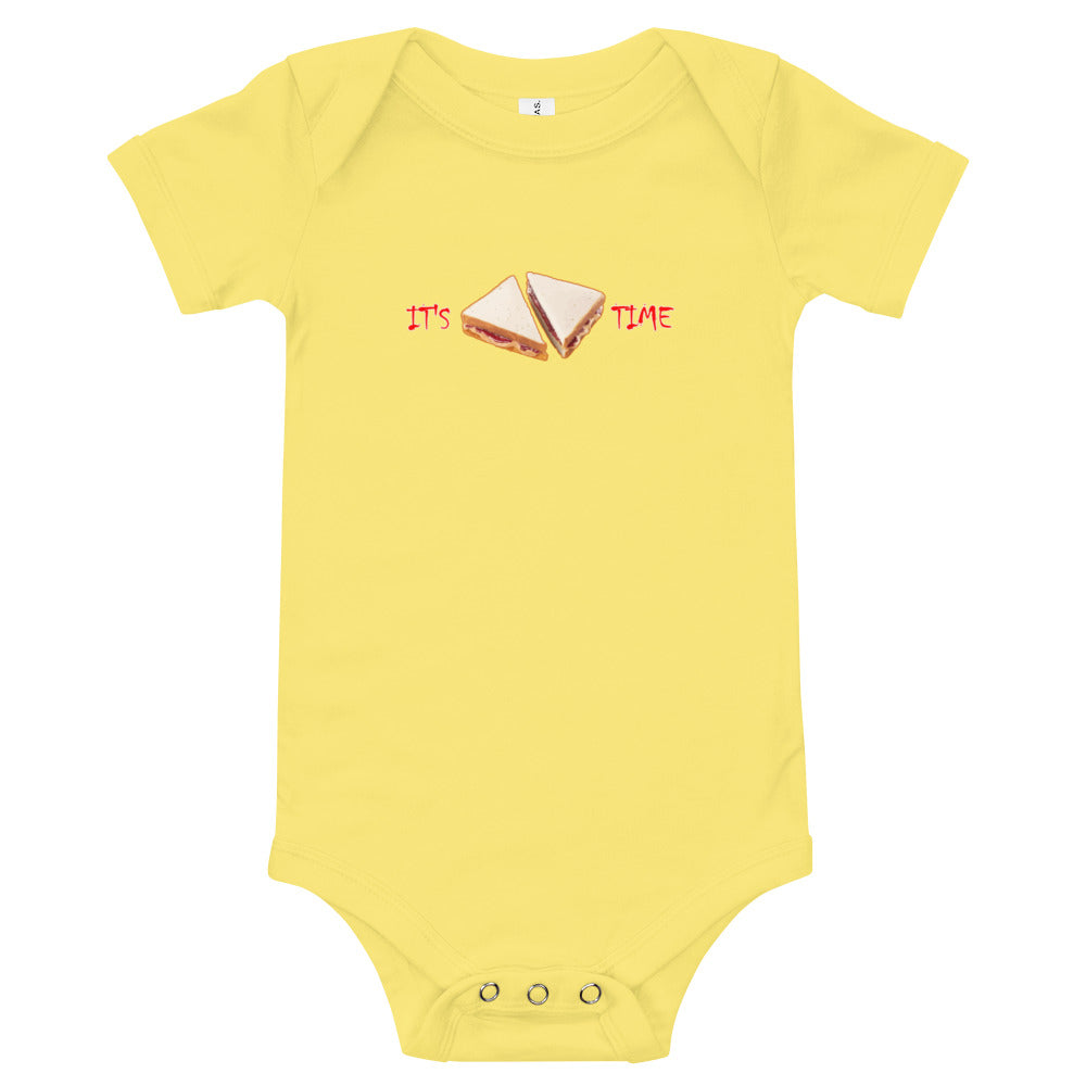 Peanut Butter & Jelly Time - Baby short sleeve one piece - Unminced Words
