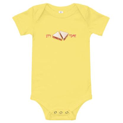 Peanut Butter & Jelly Time - Baby short sleeve one piece - Unminced Words
