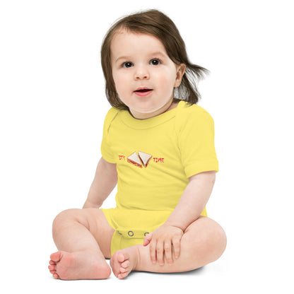 Peanut Butter & Jelly Time - Baby short sleeve one piece - Unminced Words