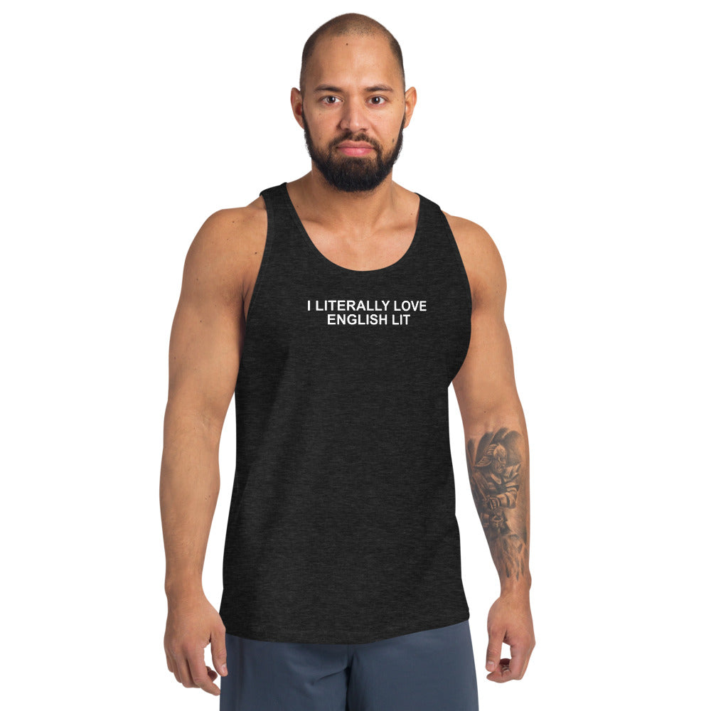 I Literally Love English Lit - Unisex Tank Top - Unminced Words