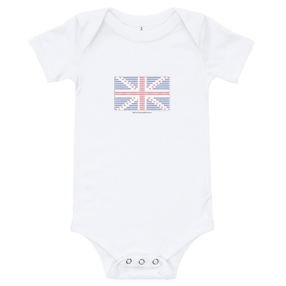 Union Flag ASCII - Onesie - Unminced Words