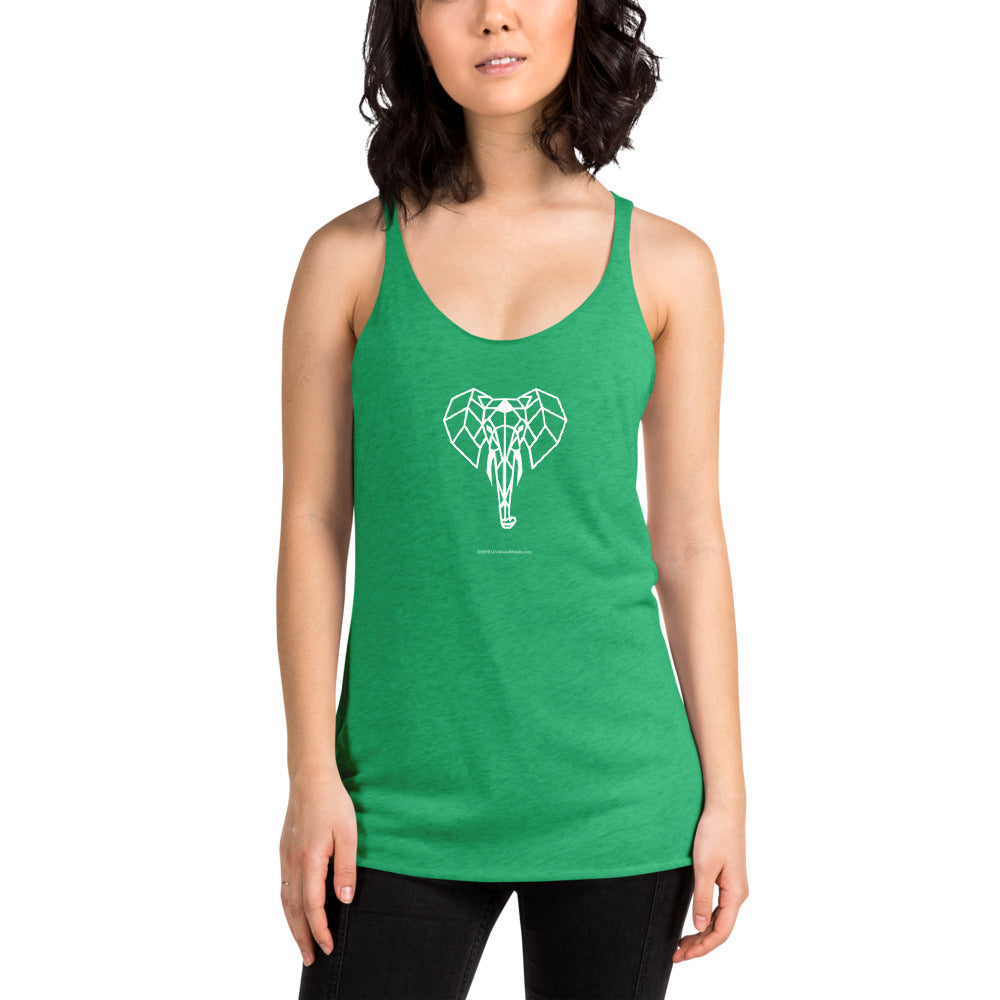 Elephant - Women's Racerback Tank - Unminced Words