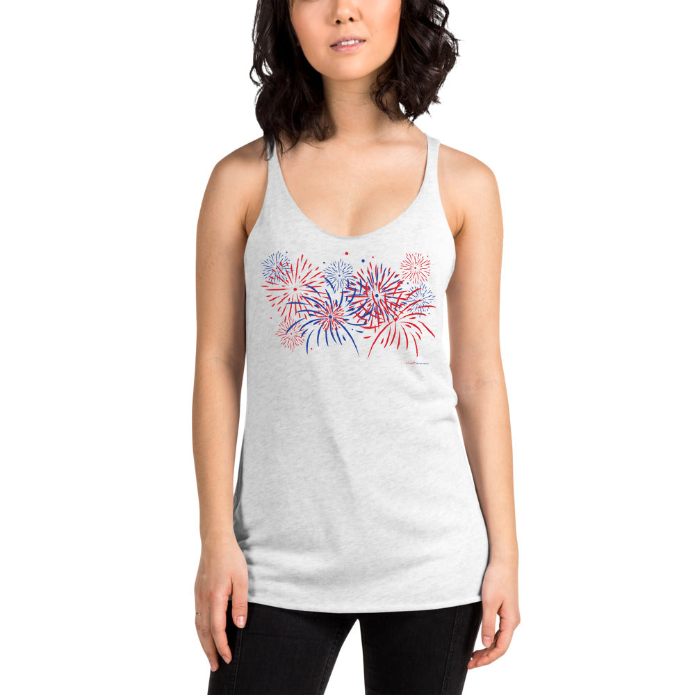 Fireworks - Women's Racerback Tank - Unminced Words