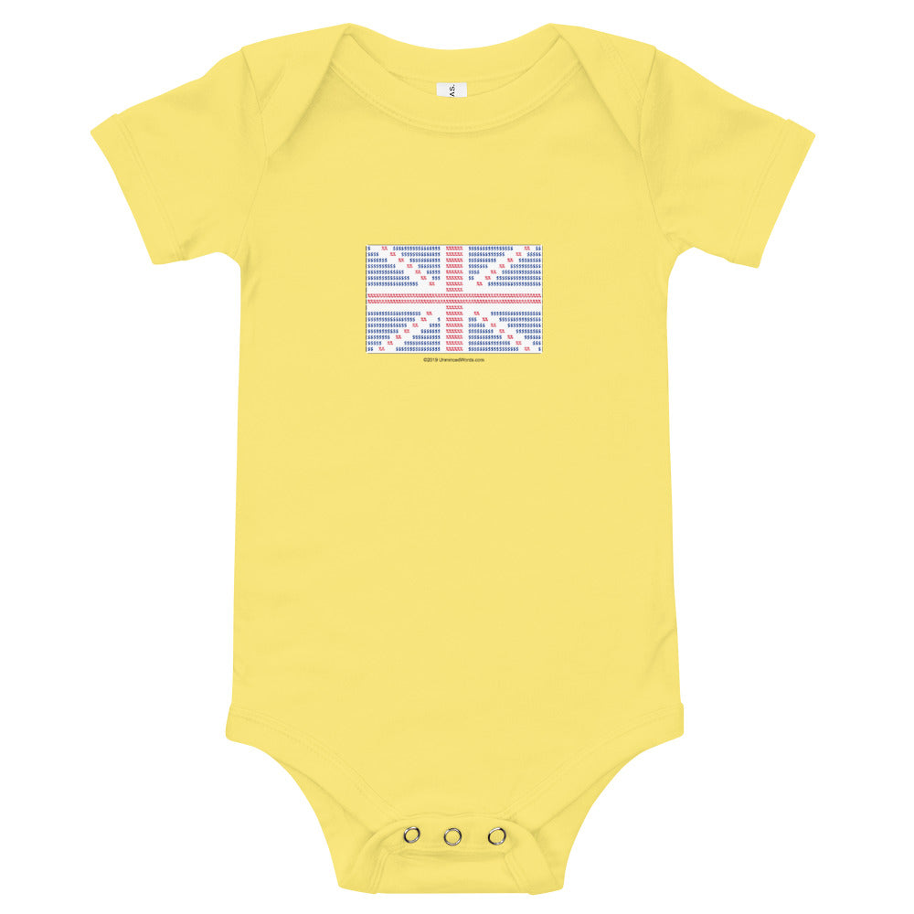 Union Flag ASCII - Onesie - Unminced Words