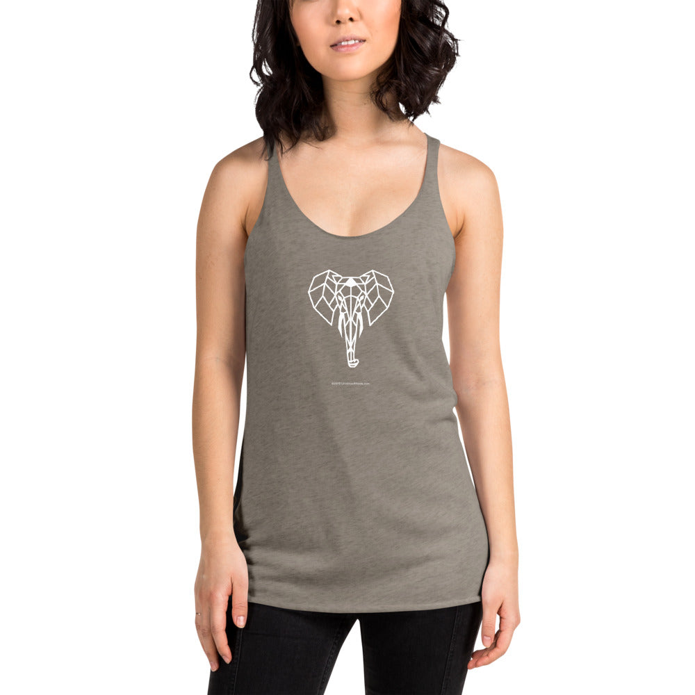 Elephant - Women's Racerback Tank - Unminced Words