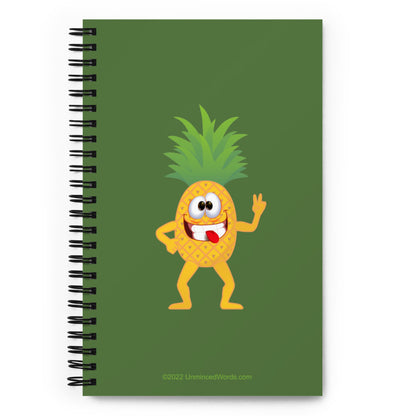 Pineapple Pete - Spiral notebook - Unminced Words