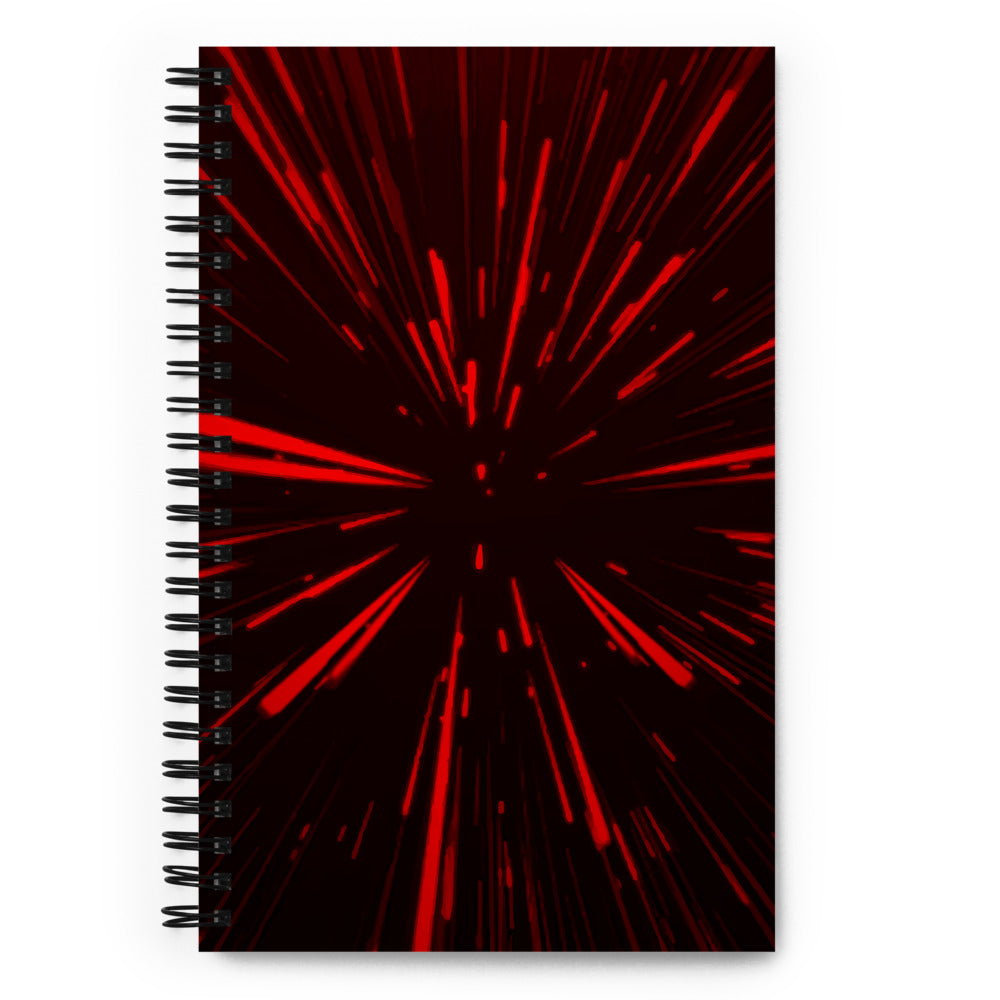 Hyperspace Deluxe - Red Spiral notebook - Unminced Words