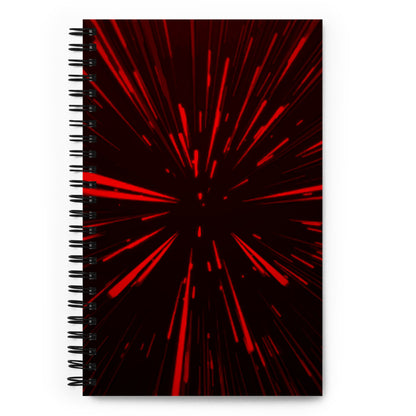 Hyperspace Deluxe - Red Spiral notebook - Unminced Words