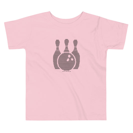 Bowling - Toddler Short Sleeve Tee - Unminced Words