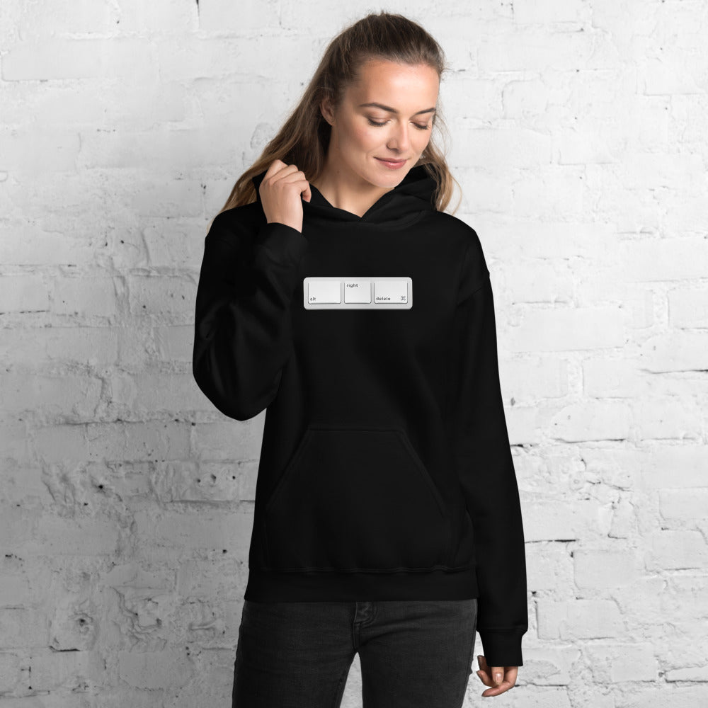Alt Right Delete - Hoodie - Unminced Words