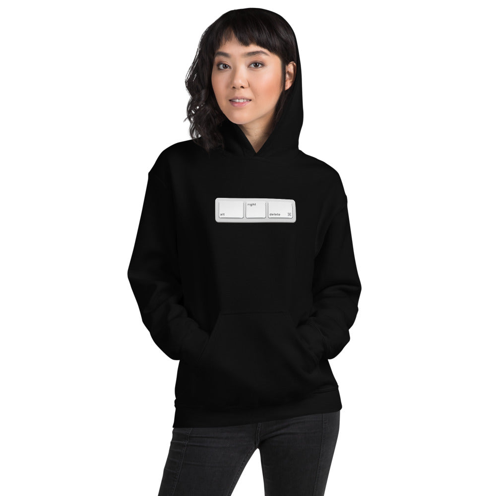 Alt Right Delete - Hoodie - Unminced Words