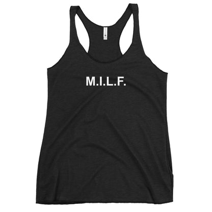 M.I.L.F. - Women's Racerback Tank - Unminced Words
