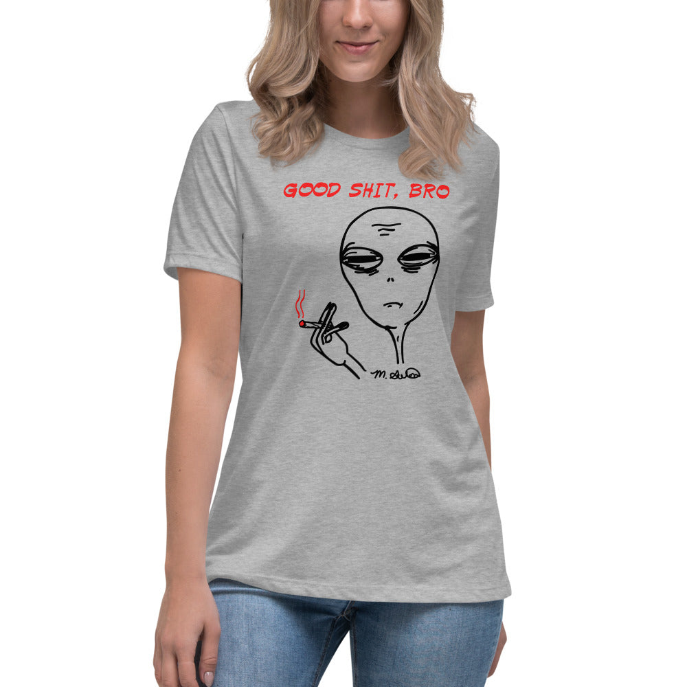 Good Stuff, bro - Women's Relaxed T-Shirt - Unminced Words
