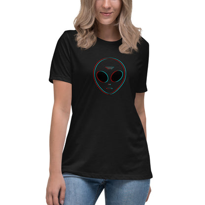 Alien Head - Women's Relaxed T-Shirt - Unminced Words