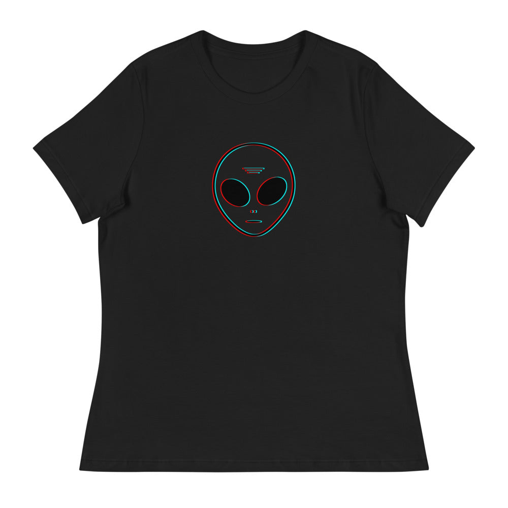 Alien Head - Women's Relaxed T-Shirt - Unminced Words
