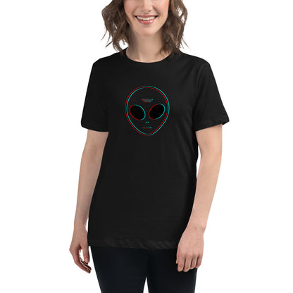 Alien Head - Women's Relaxed T-Shirt - Unminced Words