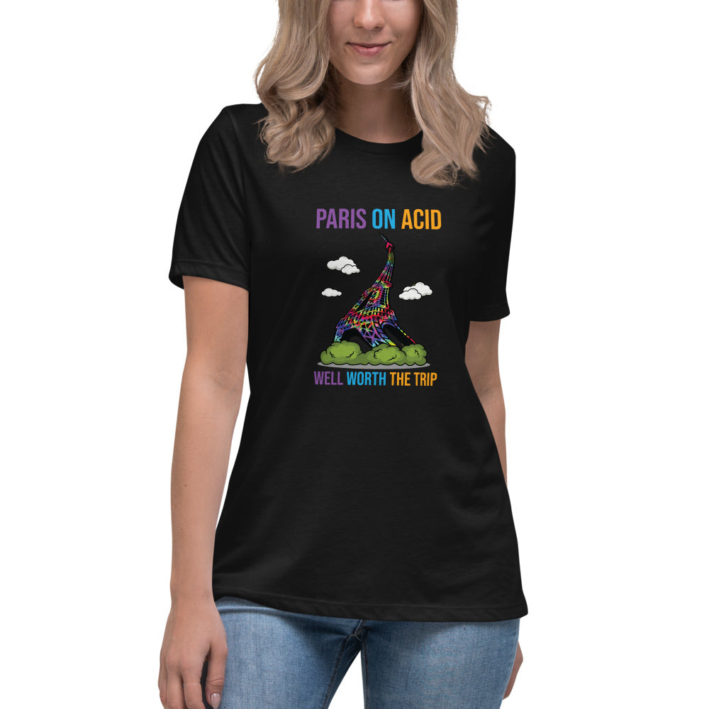 Paris On Acid - Women's Relaxed T-Shirt - Unminced Words