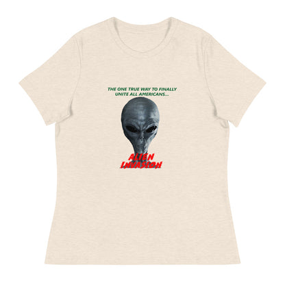 Alien Invasion - Women's Relaxed T-Shirt - Unminced Words