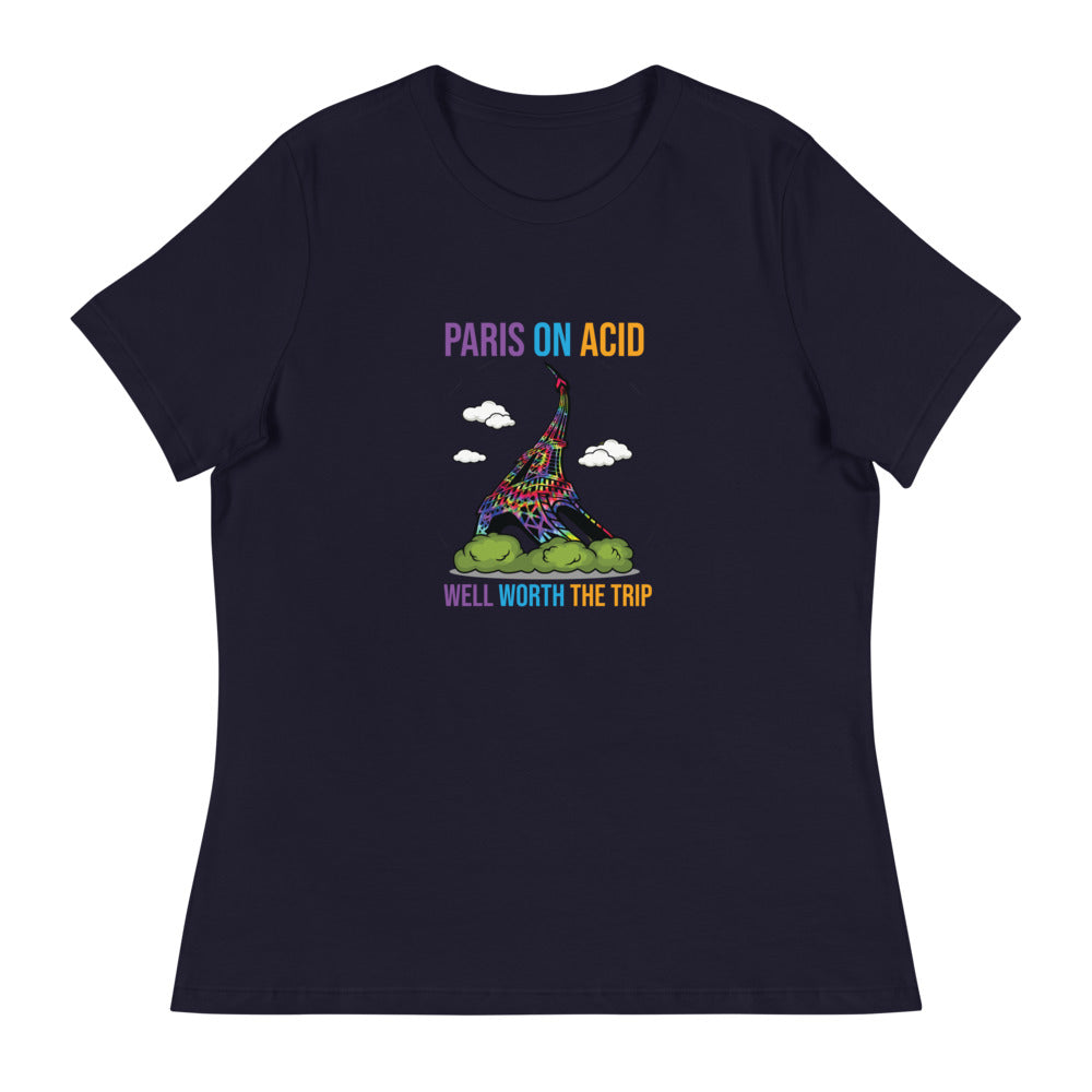 Paris On Acid - Women's Relaxed T-Shirt - Unminced Words