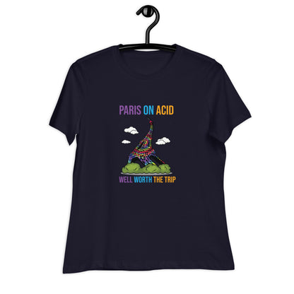 Paris On Acid - Women's Relaxed T-Shirt - Unminced Words