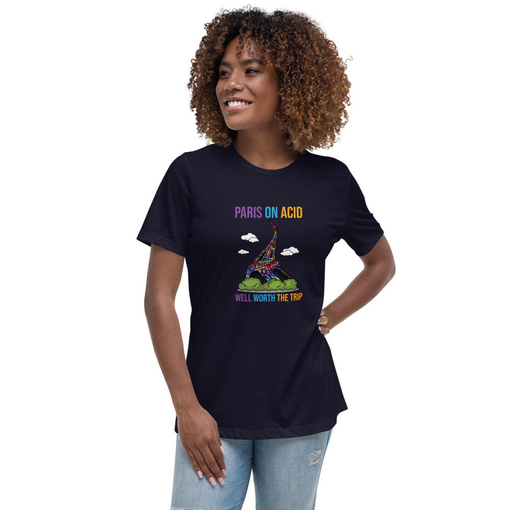 Paris On Acid - Women's Relaxed T-Shirt - Unminced Words