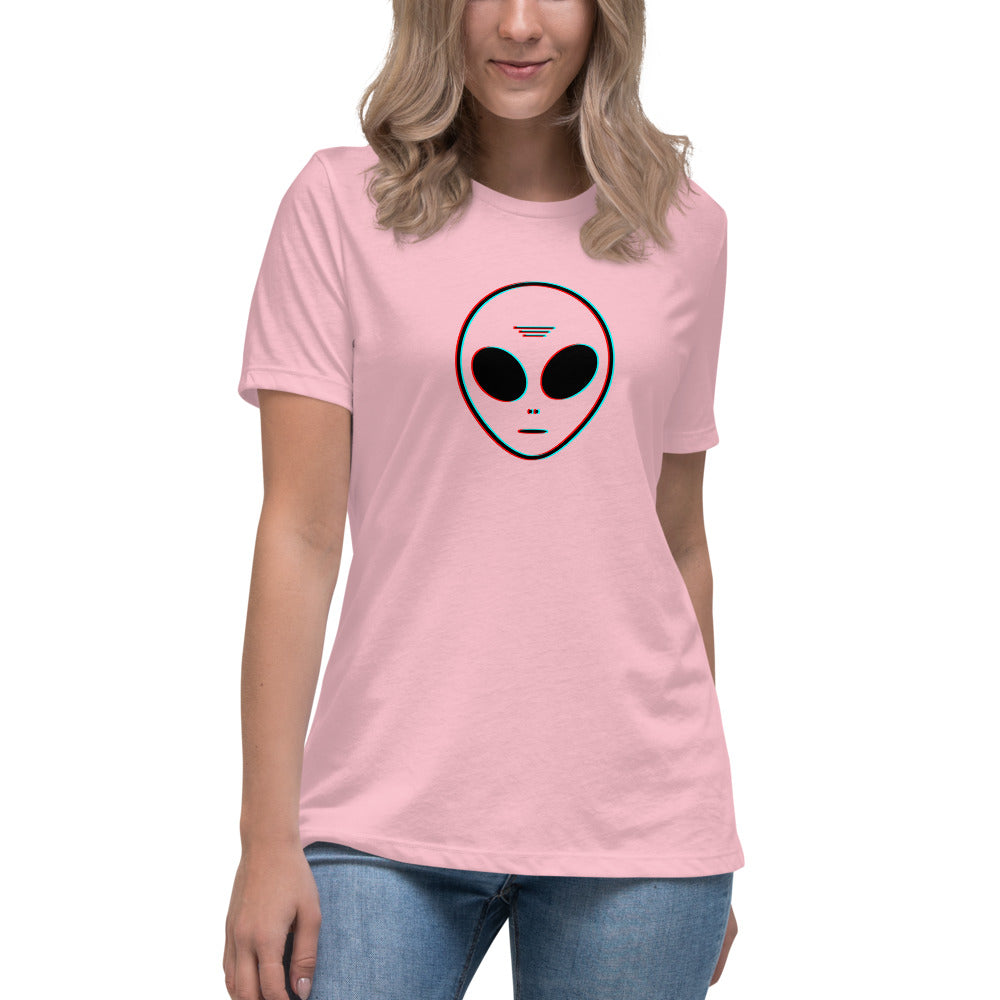 Alien Head - Women's Relaxed T-Shirt - Unminced Words