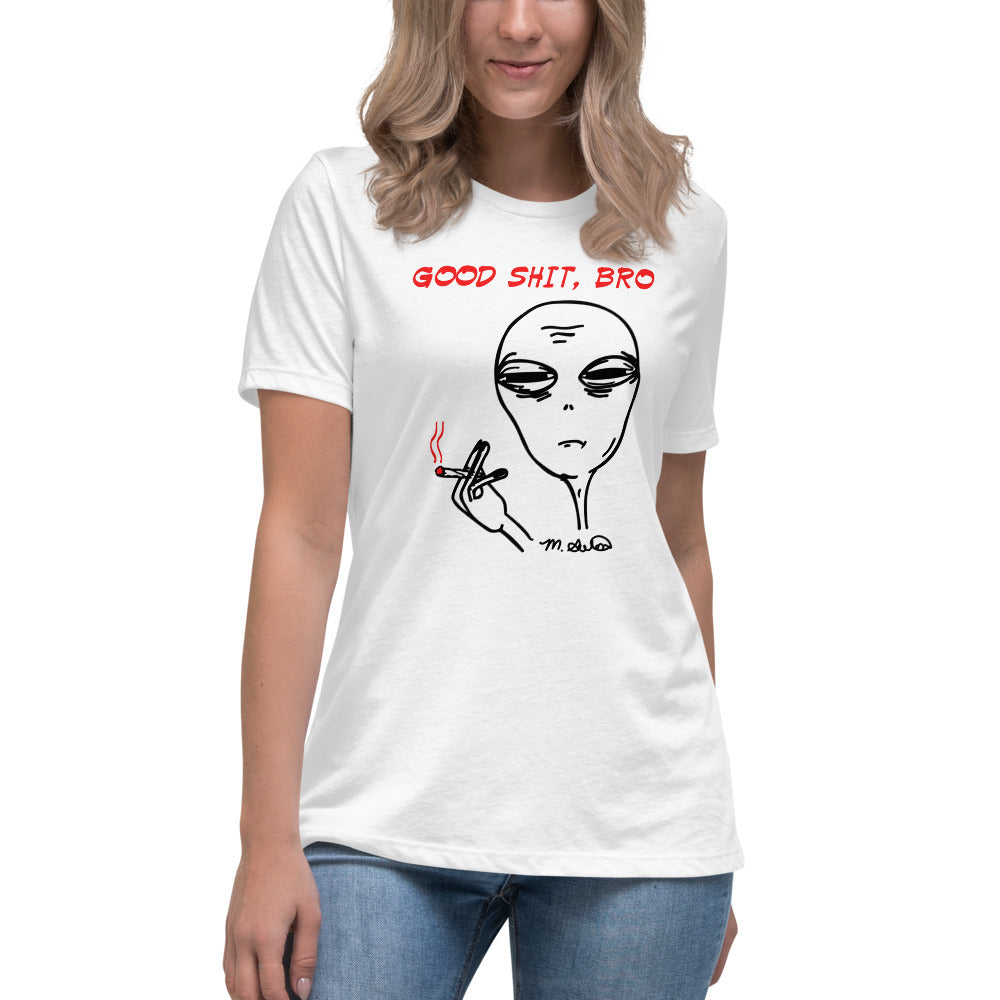 Good Stuff, bro - Women's Relaxed T-Shirt - Unminced Words