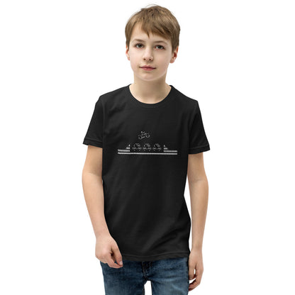 Biker Jump - Youth Short Sleeve T-Shirt - Unminced Words