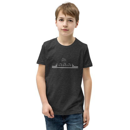 Biker Jump - Youth Short Sleeve T-Shirt - Unminced Words